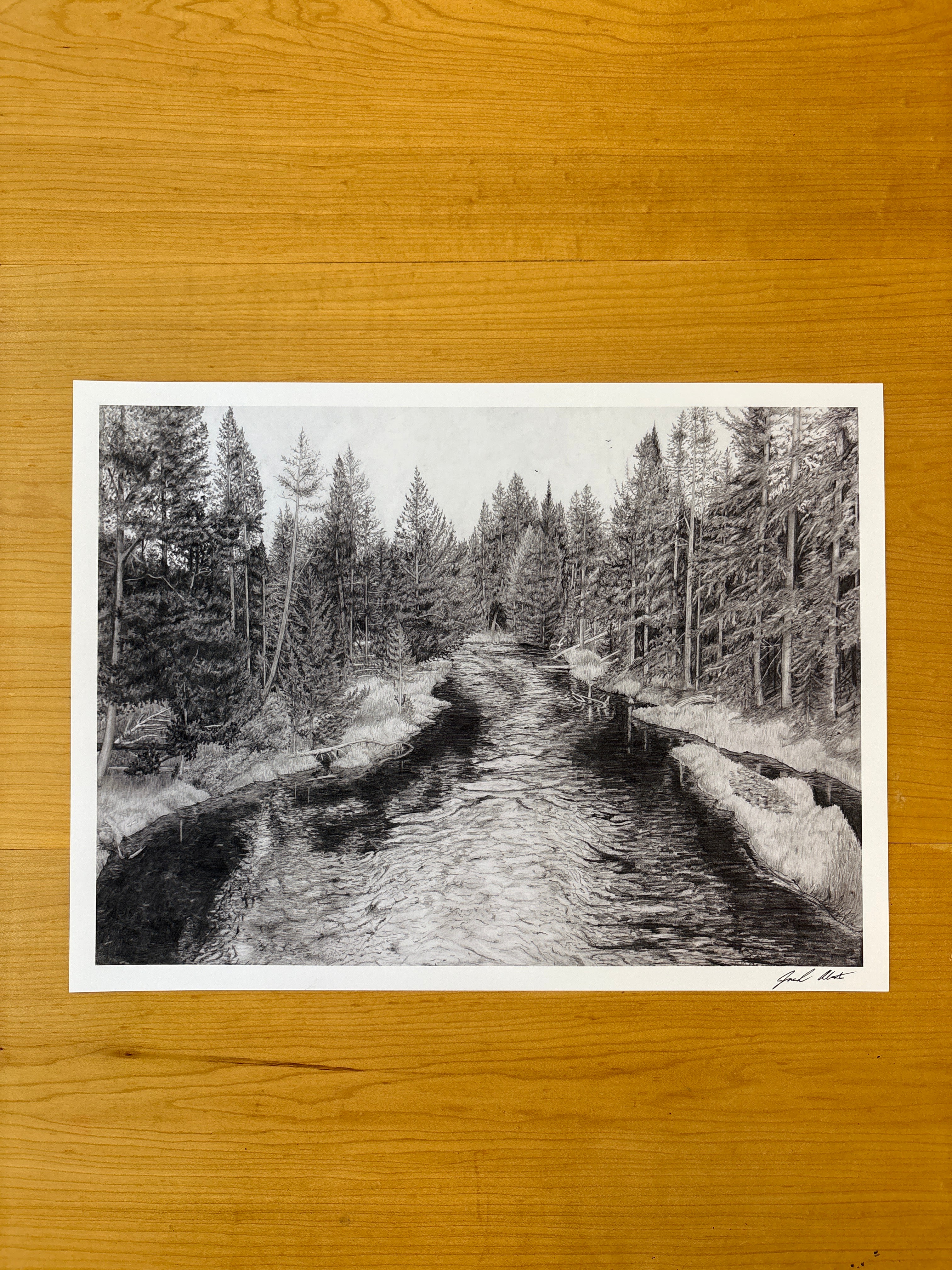 Firehole River - PRINT 12” x 16”